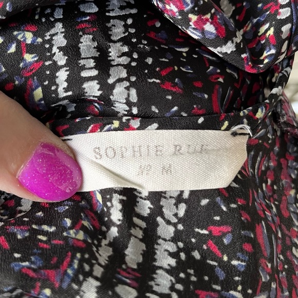 •Sophie Rue• Patterned Sleeveless High-Low Blouse - Size Medium - Picture 2 of 8
